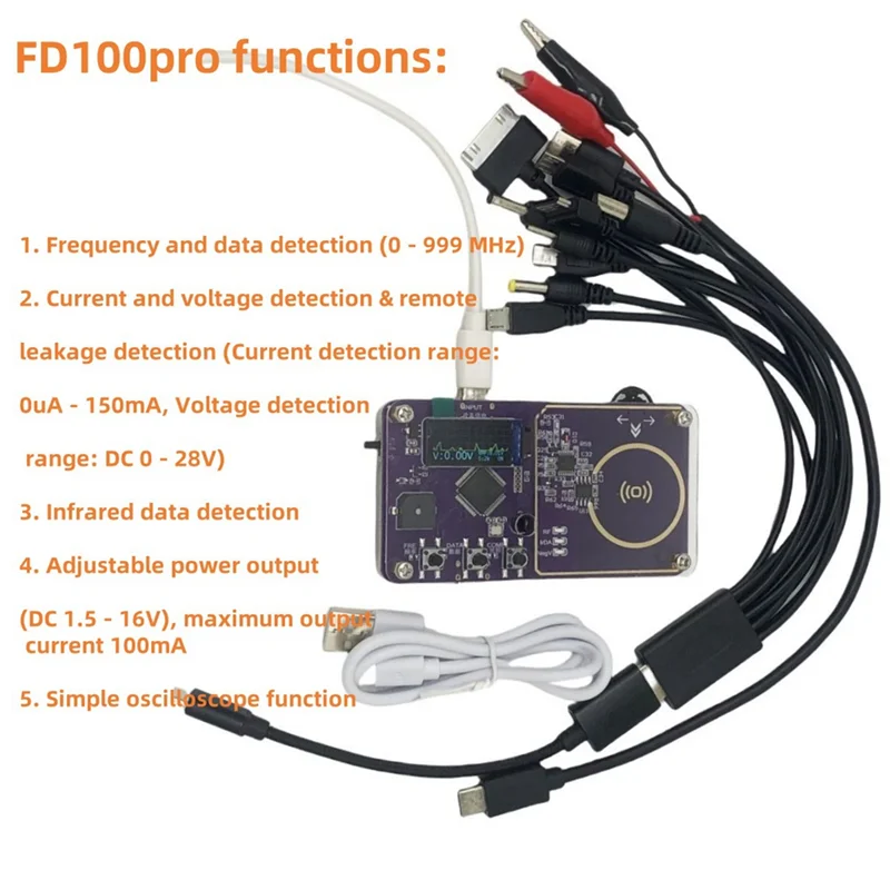 【RECOMENDAR】كاشف التردد، جهاز التحكم عن بعد للكشف عن مفتاح السيارة، كشف عن عن بعد لجهد الإخراج قابل للتعديل 0-999 ميجا هرتز #4