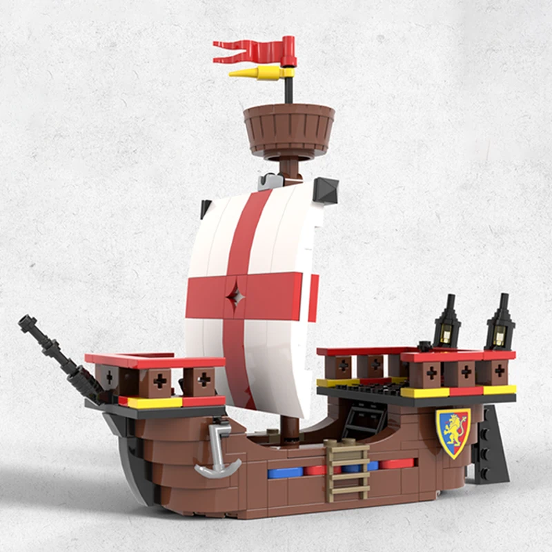 Popular Retro Model Moc Building Bricks Medieval Vintage Ships Technology Modular Blocks Gifts Christmas Toys DIY Sets Assembly