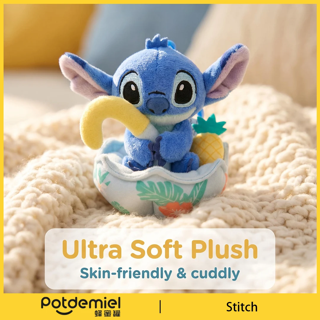 Potdemiel Disney Stitch Plush Keyring Stuffed Doll Toy Bag Pendant Backpack Ornament Keyring Purse Handbag Fans Gift Kids Adults - view 6