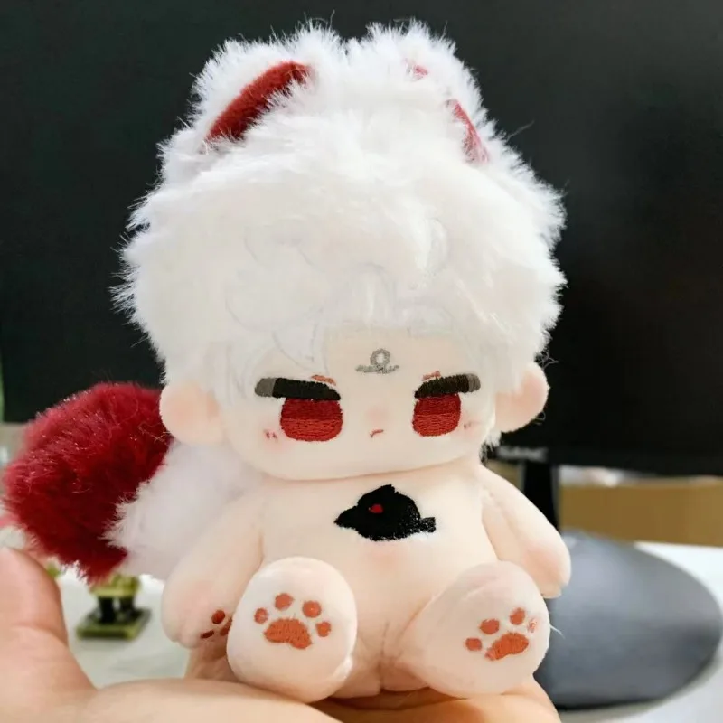 20cm Anime jeu amour et espace profond Kawaii Cosplay corps de poupée en coton doux avec squelette habiller peluches jouet figurines Fans cadeaux