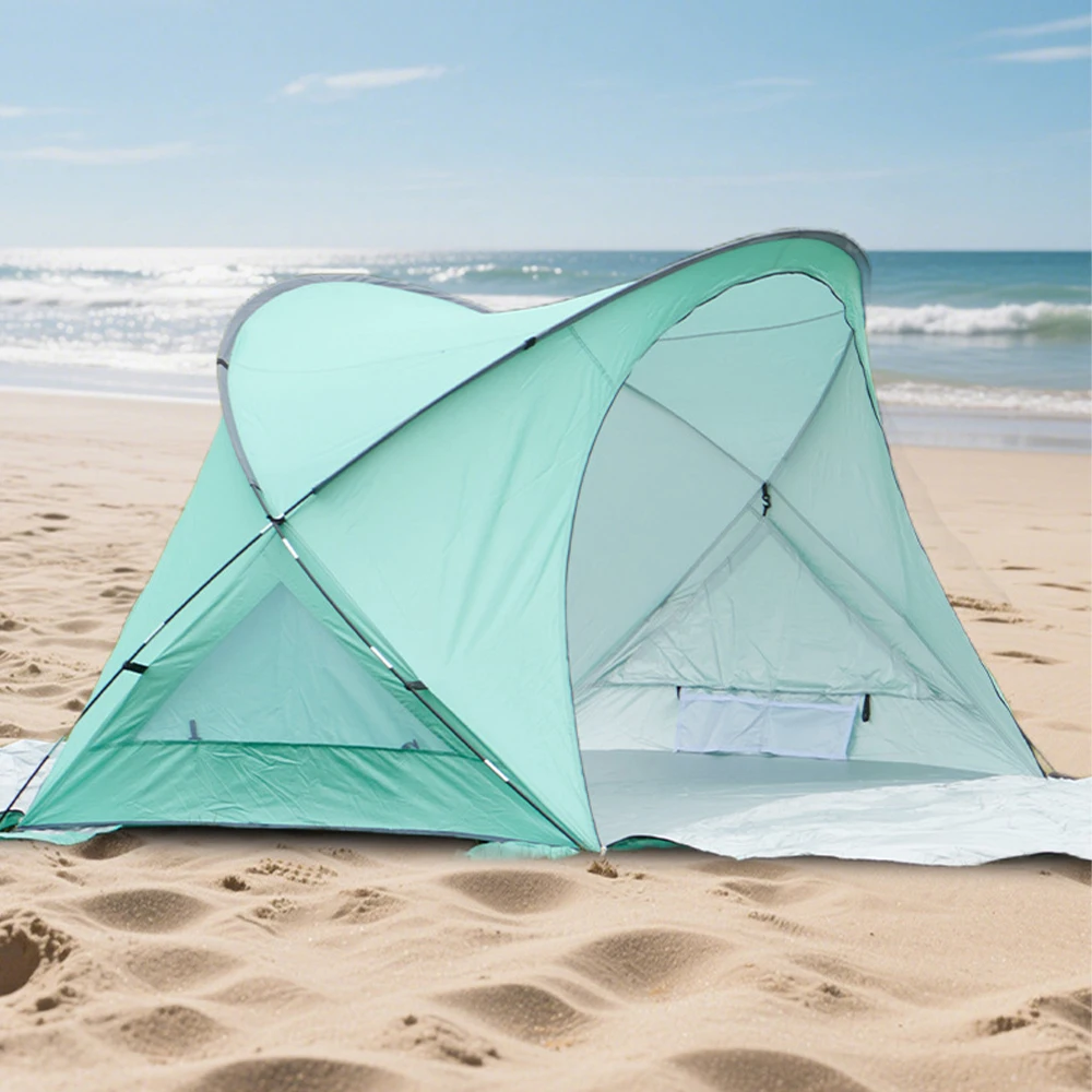 

Modification Wholesale Sunshade Foldable Beach Tent Custom Portable Lightweight Popup Beach Shade Tent for Summer