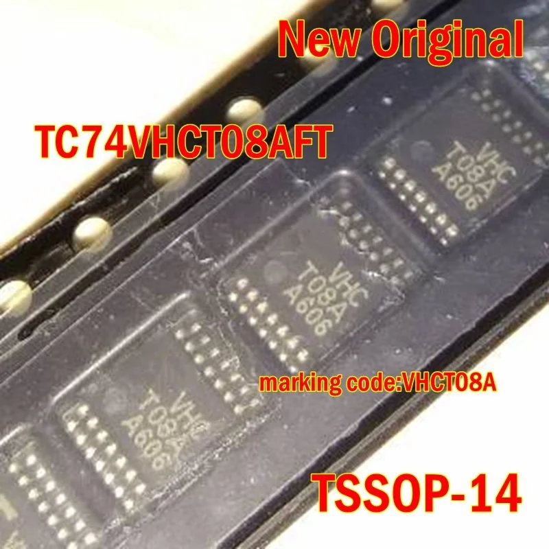 

10Pcs to 500Pcs New Original Tc74Vhct08Aft Tssop-14 Marking Code:Vhct08A Quad 2-Input and Gate