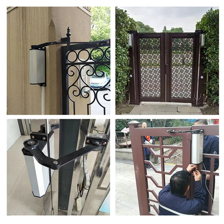 فتاحة باب متأرجحة أوتوماتيكية من سبائك الألومنيوم، محرك بوابة كهربائي، منتج التحكم في الوصول بدون تلامس