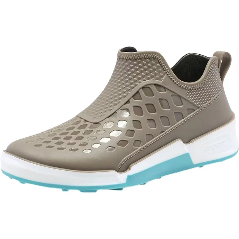 

Men's New Flat Sole Ankle Rain Boots Four Seasons Thick Sole Non Slip Waterproof Slip On Kitchen Work Shoes Fishing Wader