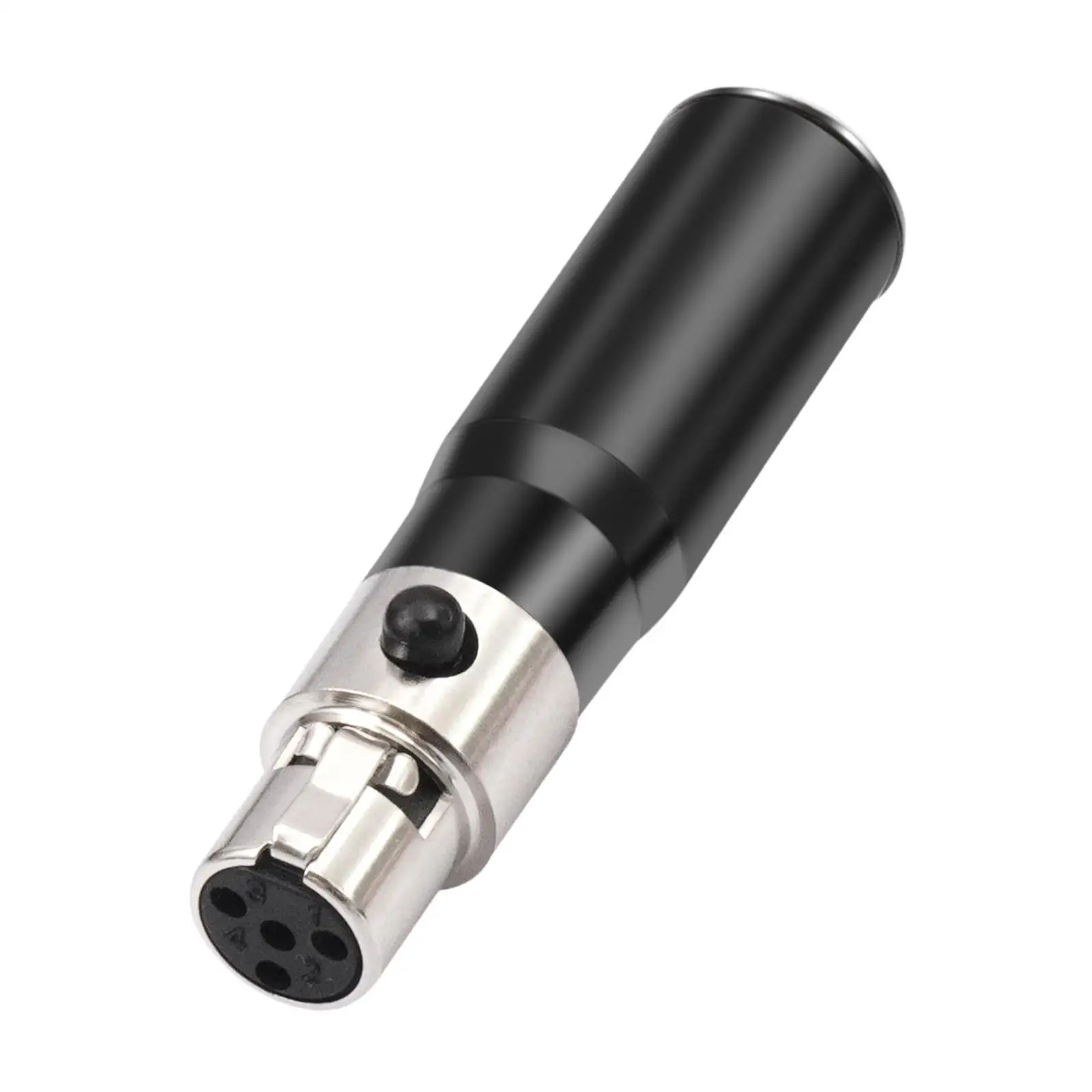 4 Pin Mini XLR Female to Male Adapter for Microphone Cable Converter for Studio Mic Mixer Camera Setup