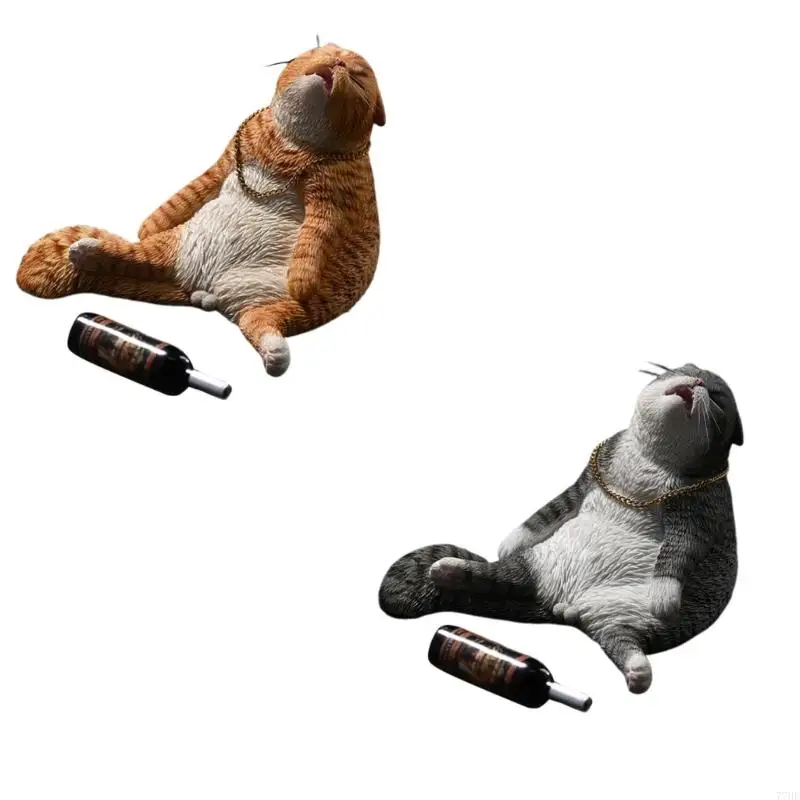 

77hf 2pcs художественные пьяные леопардиновые казиновые статуи плотные размеры декоративная интонация для гостиной спальни