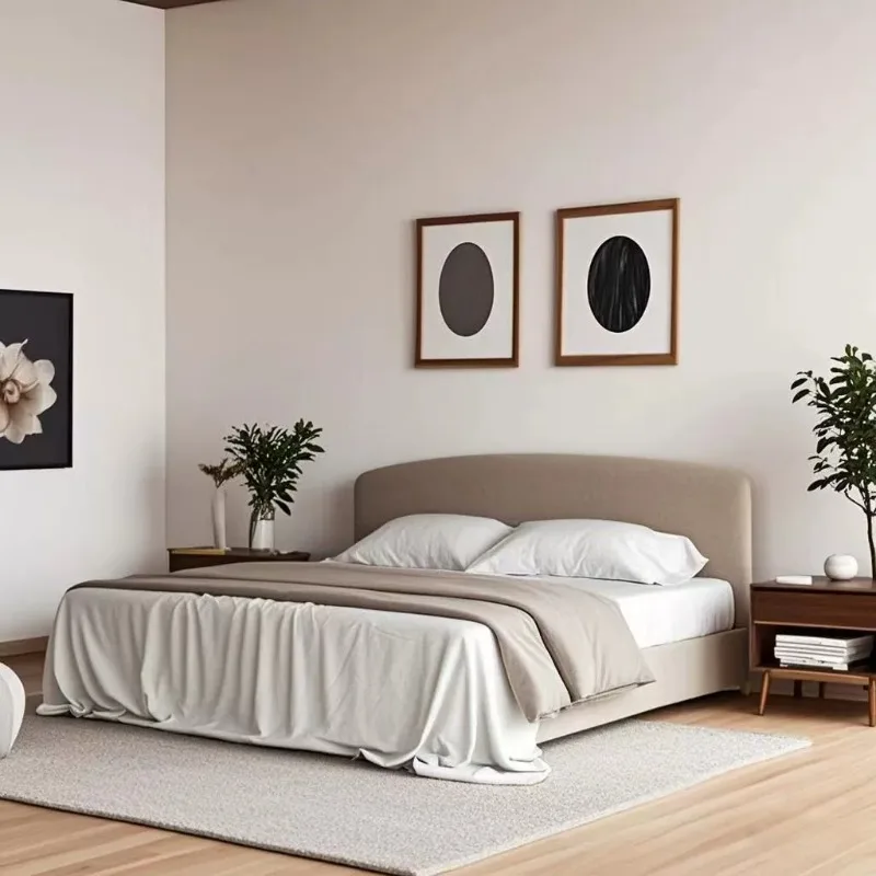 

Minimalist Fashionable Bed Aesthetics High End Wedding European Organizer Bed Create Home Full Body Cama De Casal Furniture