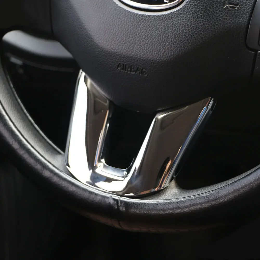 Steering Wheel Buttons Sequins Decoration Trim Sticker for KIA Sportage SL 2012 2013 2014 2015 Car Accessories