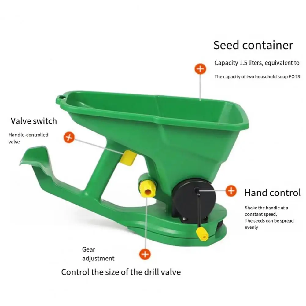 

Environmentally Seeder Portable Handheld Planter for Gardening Easy-to-use Seeder with Capacity for Garden Lawn Farm