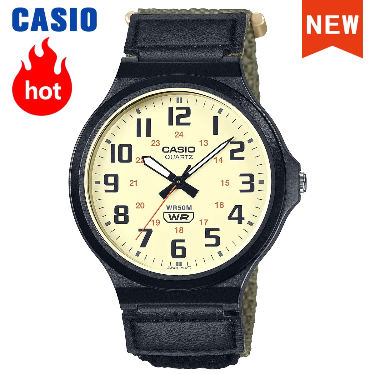 Casio watch Retro College Style Neutral Pointer Watch top brand luxury set quartz Waterproof watch часы мужские наручные