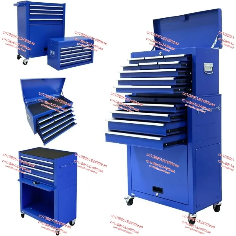 8-Drawer Tool Chest with Wheels 2 in 1 Detachable Rolling Tool Chests with Drawers Large Tool Box with Lock