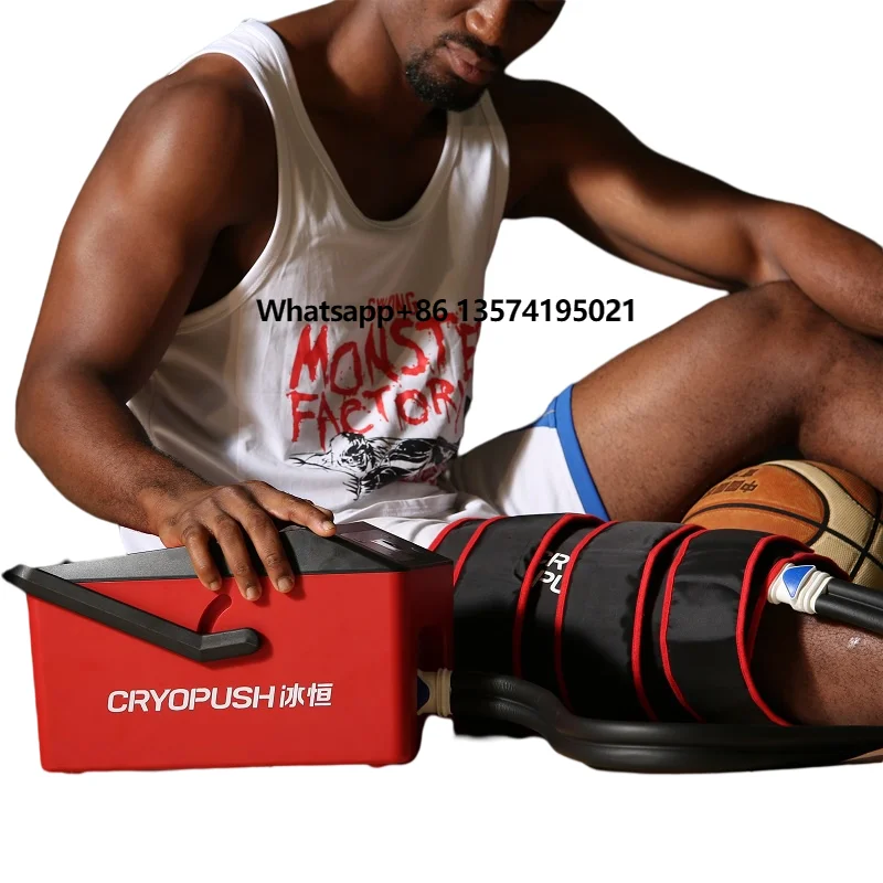 Cryopush Sports Injury Recovery Pulse Cryo Compression Physical Ice Cold Therapy Machine System for Knee