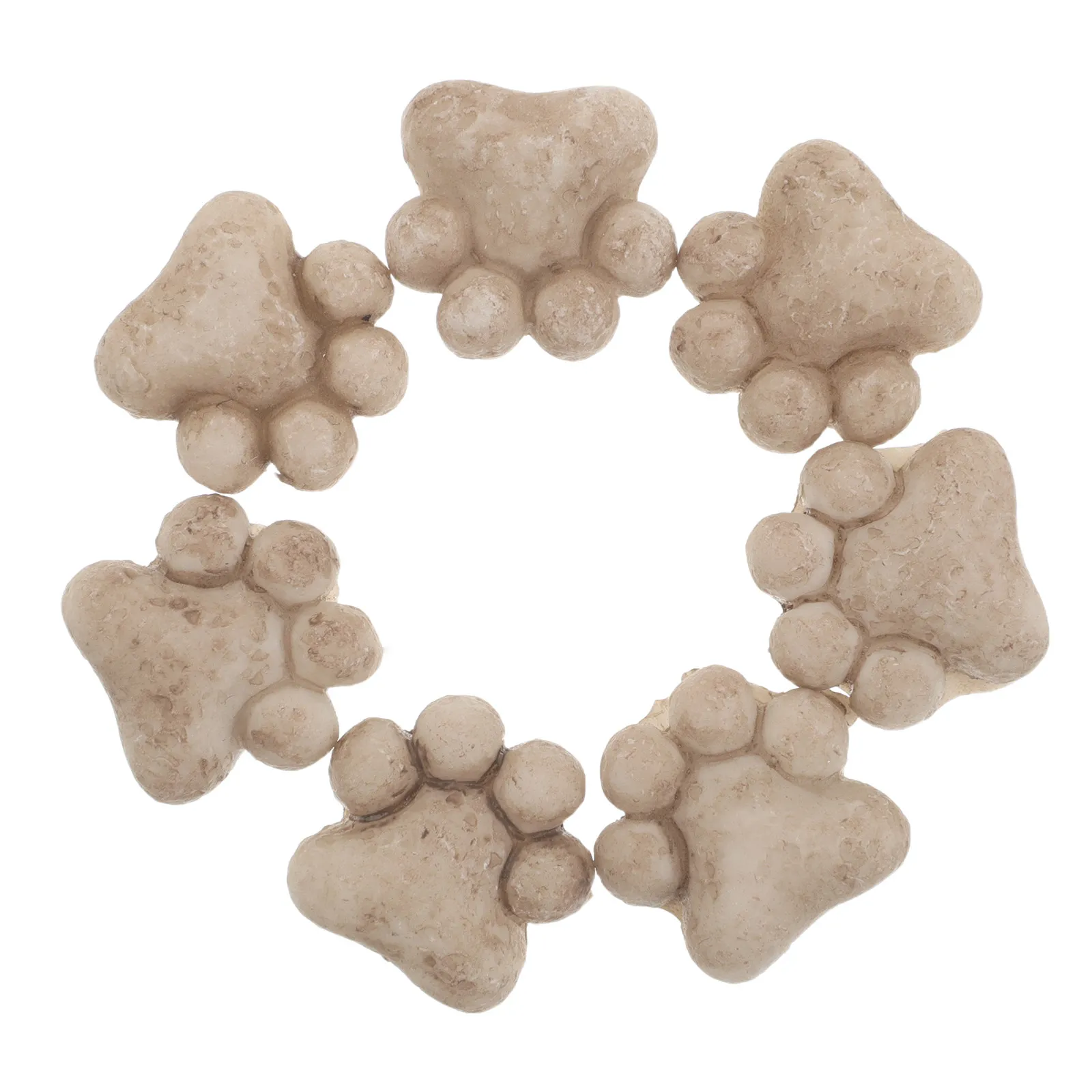 

20pcs Mini Resin Cat Paw Footprint Stones Ornament Cat Paw Miniature Stepping Stones for Flower Pot Terrace Patio Bonsai Planter