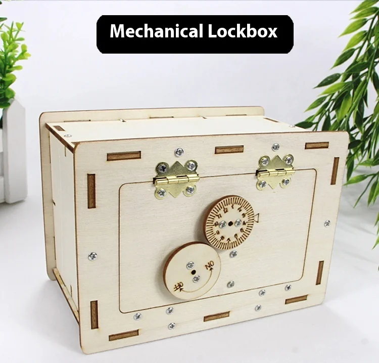 

Unlock Your Child's Creativity with DIY Mechanical Lock Box Educational and Creative Technology Science Kit for Kids Craft Toy