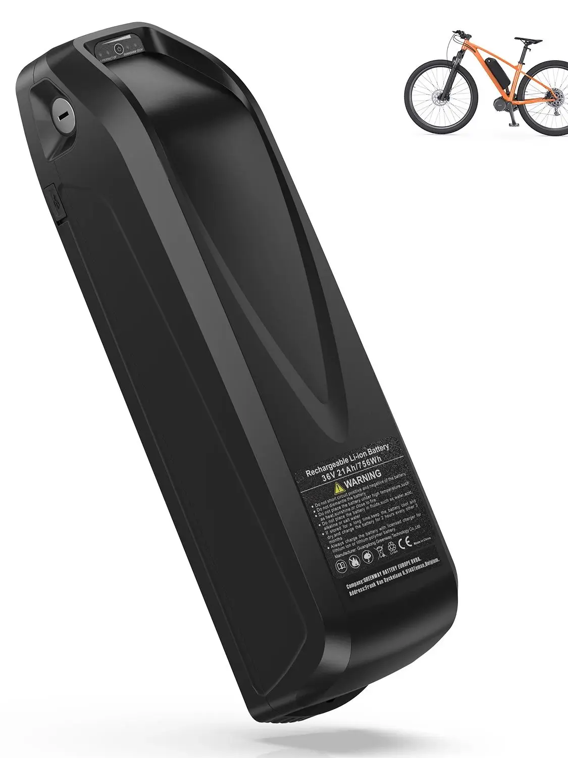 Varstrom 48V 20AH 52V 36V 30AH Ebike Batterij Hailong Max 40A 50A BMS 500W 750W 1500W Elektrische Scooter 21700 Lithium Cel - afbeelding 2