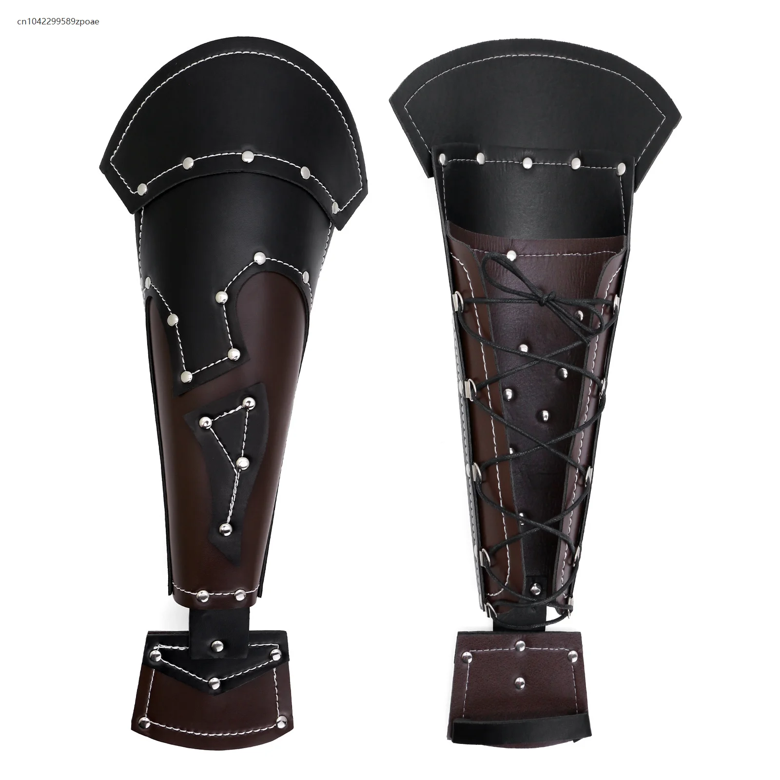 

Medieval Viking Adult Men's Gothic Steampunk Armor Retro Wristguard Renaissance Armguard Cosplay Halloween Role Accessories Prop