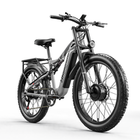 SHENGMILO Electric Bike 2000W Dual Motor Soft Tail  Ebike 48V 17.5AH Battery up to 50+KM/H &85 Miles Mountain Electric Bicycle