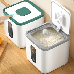 New 5KG Modern and Fresh Design Plastic Rice Storage Box Insect Proof Cereal Storage box for Food Use Sending measuring cups