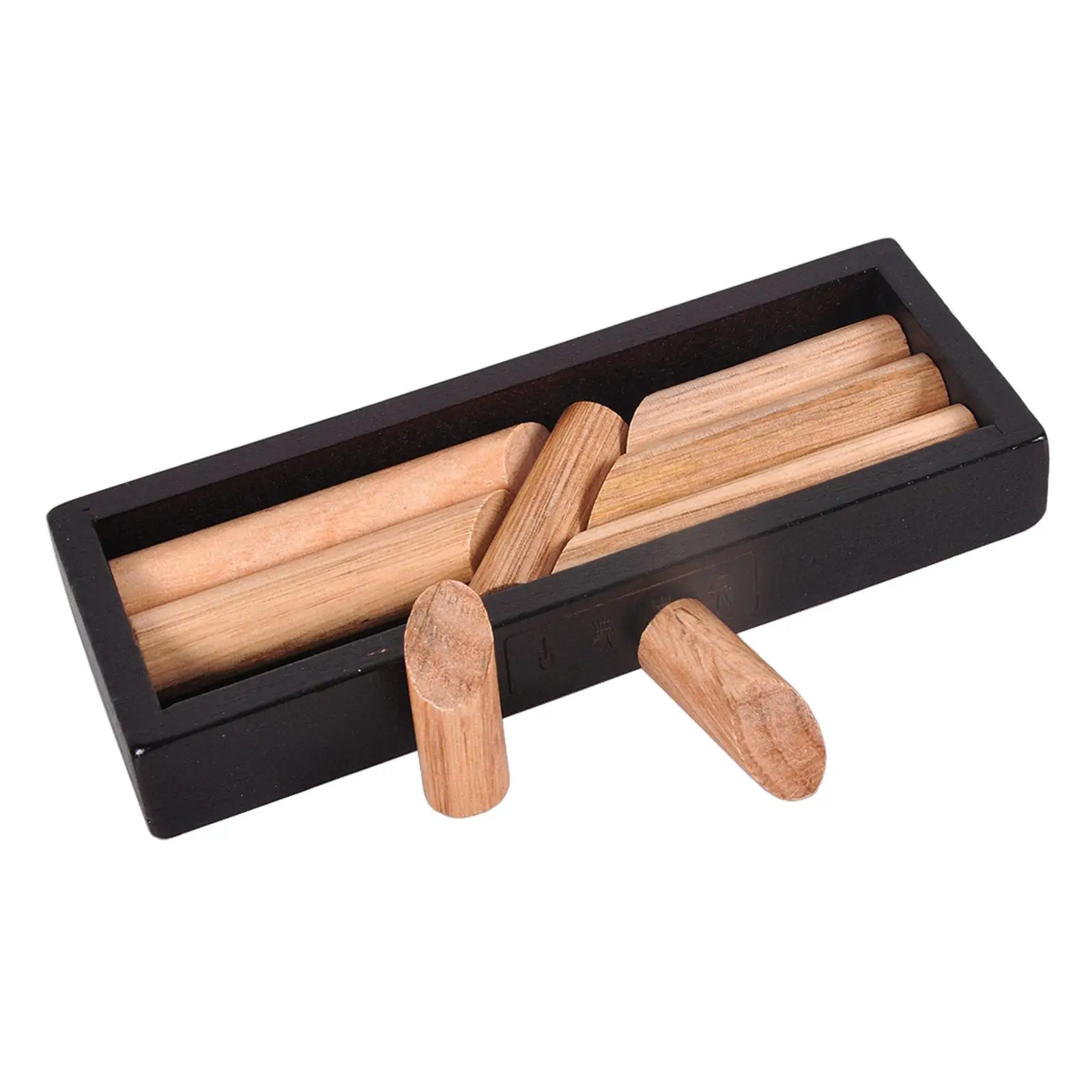 Ensemble de jeux de casse-tête en bois portables avec boîte de rangement – Amusant pour tous âges