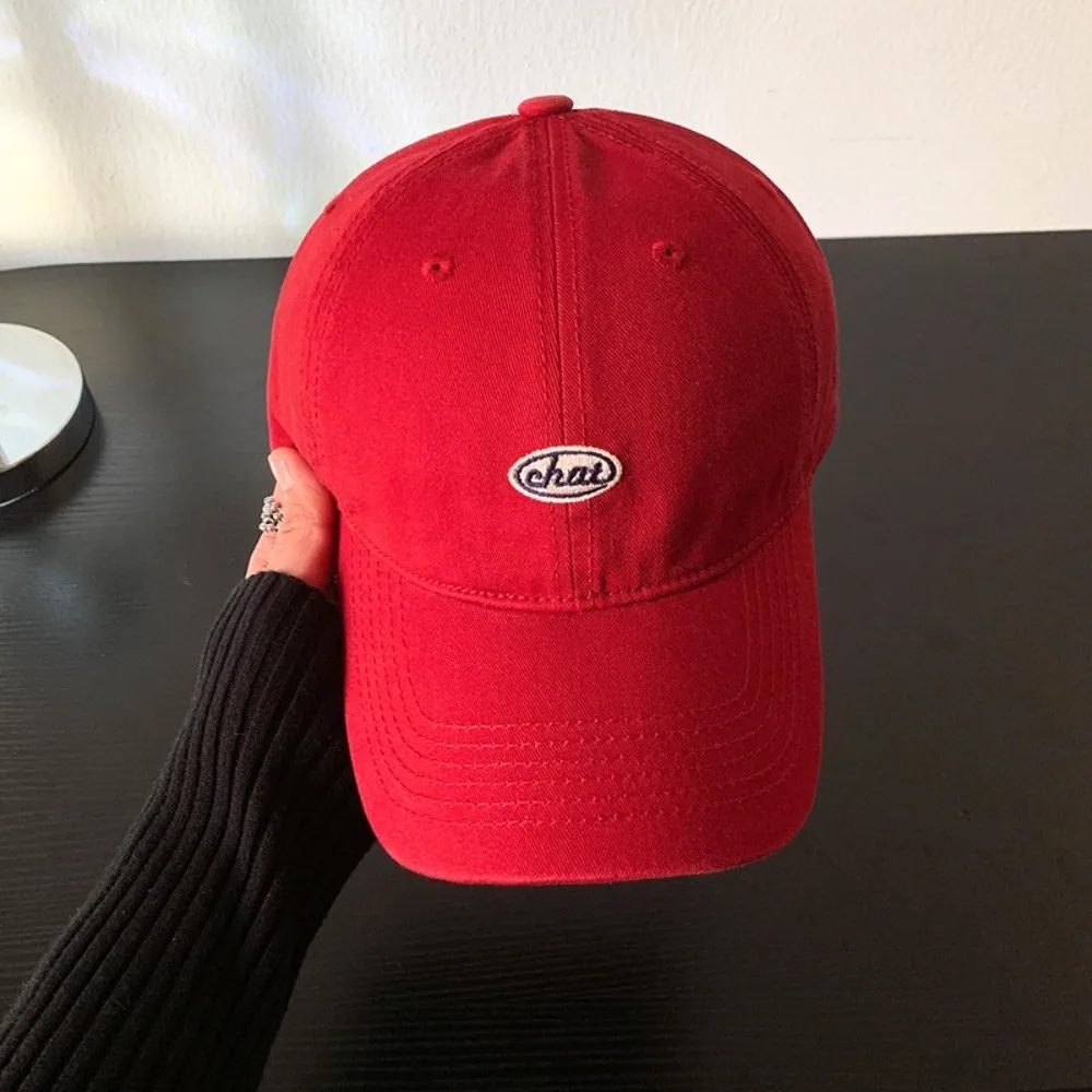 

Casual Korean Baseball Hat Letter Unisex Peaked Cap Embroidery Visor Snapback Cap Men Women