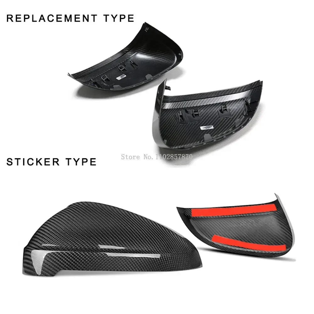 Carbon Fiber Rearview Mirror Cap Cover for Mercedes Benz A-Class W176 B-Class W246 C-Class W204 E-Class W212 C207 S-Class W221