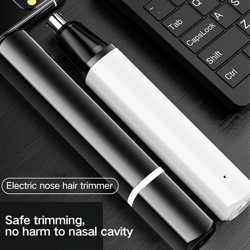 LED Nasal Hair Trimmer New Model Portable for Men And Women Type-C Rechargeable Nose And Ear Cleaner Compact for Travel