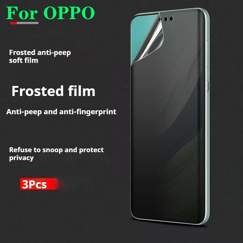 

Защитная пленка для дисплея FindX8Pro для OPPO FindX7 Ultra Find X6 X5 Pro Matte Hydrogel Film FindX3Pro Soft Antipeeping FindX2Pro
