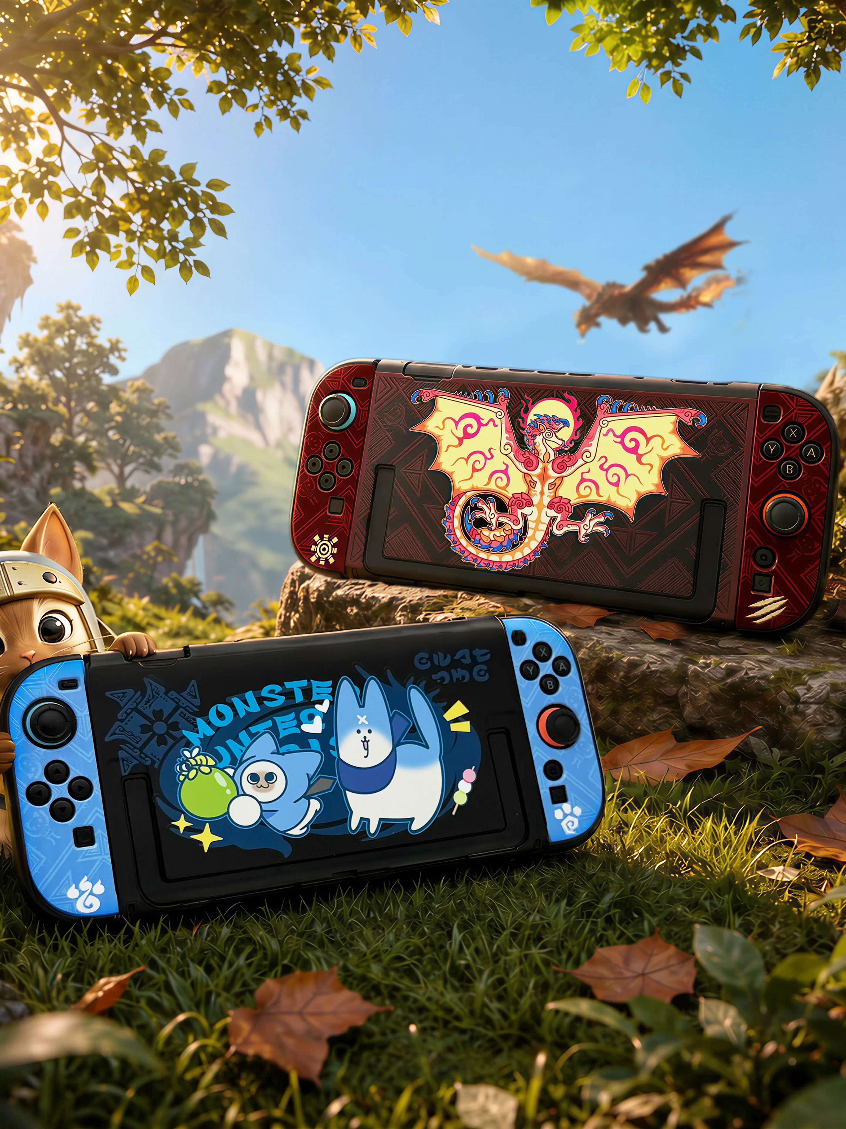 Etui ochronne MH do Switch 2, dwuczęściowa, dzielona obudowa, twarda skorupa z miękkim wykończeniem - osłona akcesoriów do konsoli NS2 — zdjęcie produktu 7