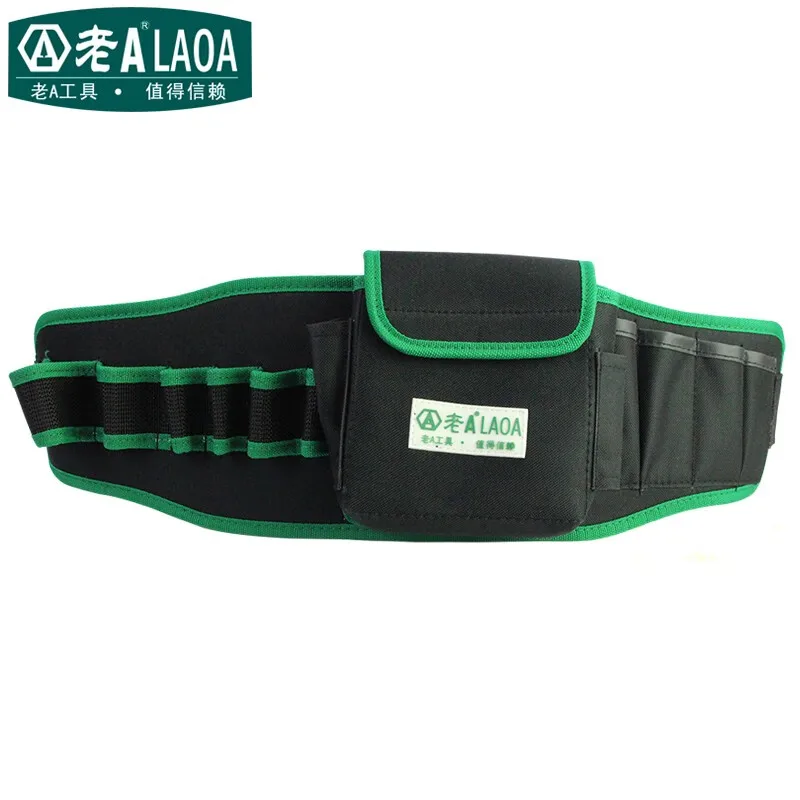 LAOA Waist Tool Bag Waterproof Multi Function Portable Easy to Carry Screwdriver Pliers Electrician Repair Belt