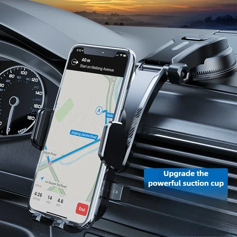 

Car Phone Holder Universal Sucker Dashboard Mobile Cell Bracket for Google Pixel 9 8 Pro Samsung S24 S23 Ultra IPhone Xiaomi