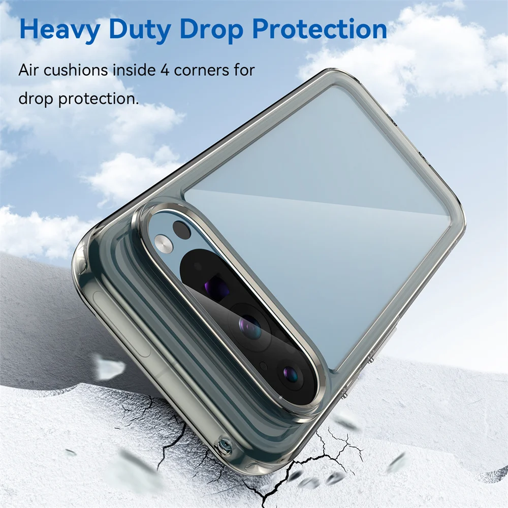 Fashion Transparent Acrylic Case For Google Pixel 9 8 7 Pro 8 7 A Colorful Hard Clear Shockproof Thin Cover For Pixel 9 Pro XL