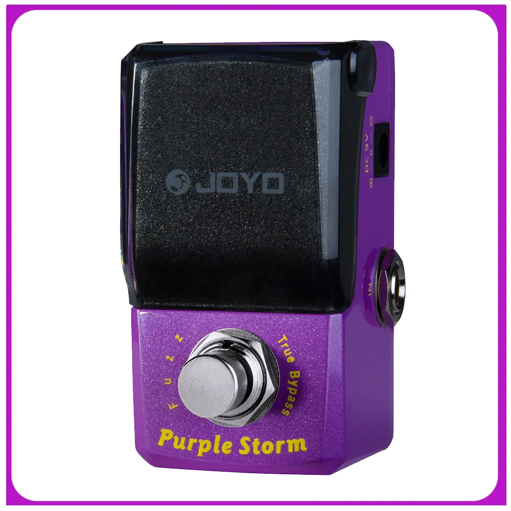 Pedal de guitarra JOYO JF-320 PURPLE STORM Fuzz, de sonido cálido y difuso a sonido rugiente y agudo, True Bypass, para rock clásico.