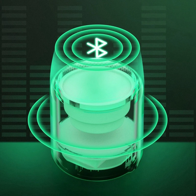 휴대용 블루투스 5.0 스피커 충전식 미니 부스터 우퍼, 샤워, 방, 자전거, 자동차