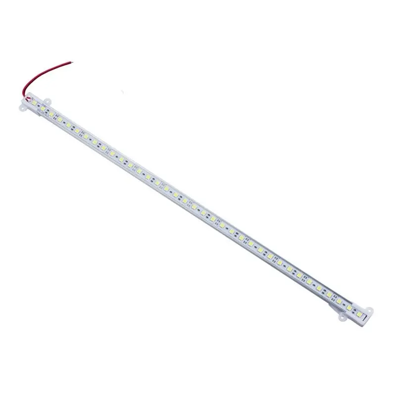 Lampu Batang Keras Kaku Rangka Aloi Aluminium Ultra 12V 100Cm SMD5050 72LED 50Cm dengan Dudukan Klip Tampilan Perhiasan/Karavan