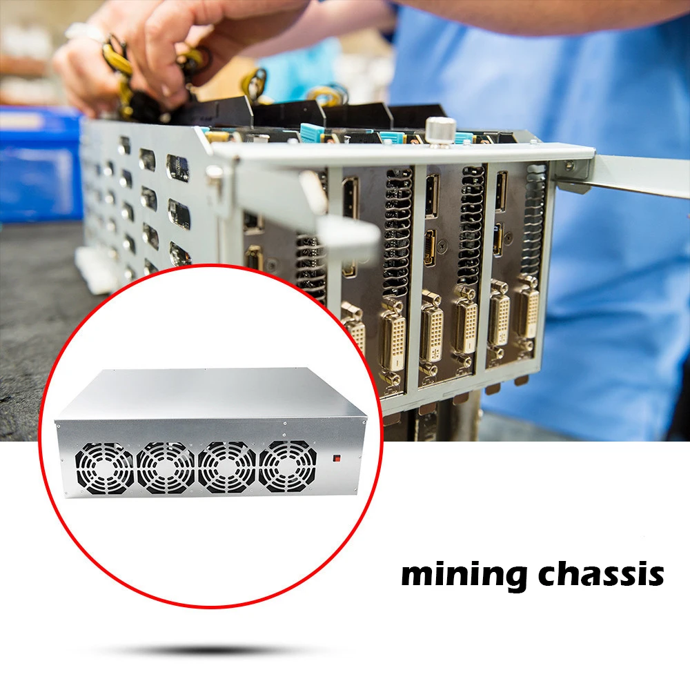 

Mining Chassis For BTC-D37 Rig Machine Combo 4 Fans Miner Boar