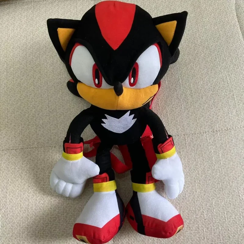 Classic Game Character Black Shadow 50CM Plush Backpack  Anime Silver Doll Children's Comfort Toy Birthday Christmas Gift view 2