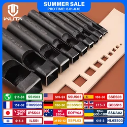 WUTA Basic 1pc Square Leather Punch Rectangle Hollow Oblong Hole Puncher Belt Strap Watch Band Cutter DIY Craft Leather Tools