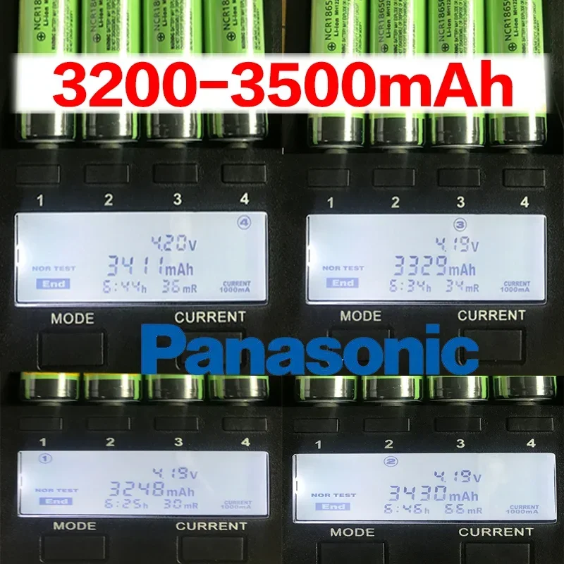 100% New Original Panasonic NCR18650B 3.7v 3400mAh 18650 rechargeable lithium battery for Panasonic flashlight batteries+Pointed