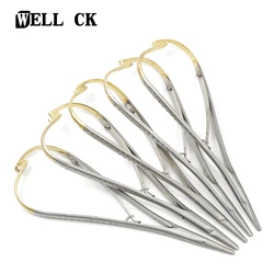 1pc WELLCK Dental Needle Holder Tweezers Orthodontic Instrument Dentistry Product Stainless Steel Mathieu Needle Holder