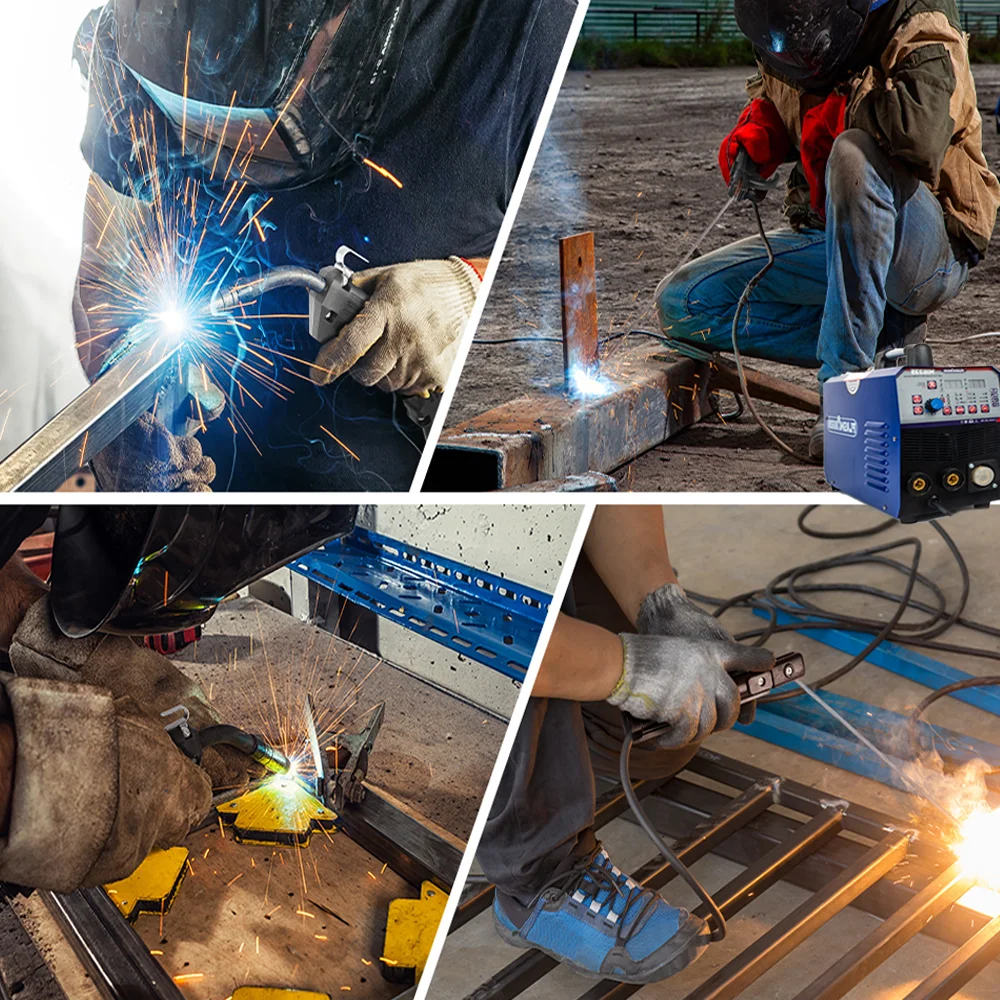 Semi-automatic welding machine 3 In 1 MIG/MAG TIG MMA IGBT Inverter MIG welder Gas Gasless No Gas Fit 0.6mm 0.8mm Flux Core