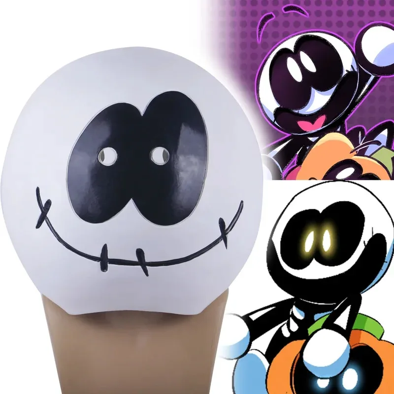 Friday Night Funkin Spooky Month Skid Mask Latex Cosplay BF Halloween Full Head Masks Accessories6;d'3,h'7.b;