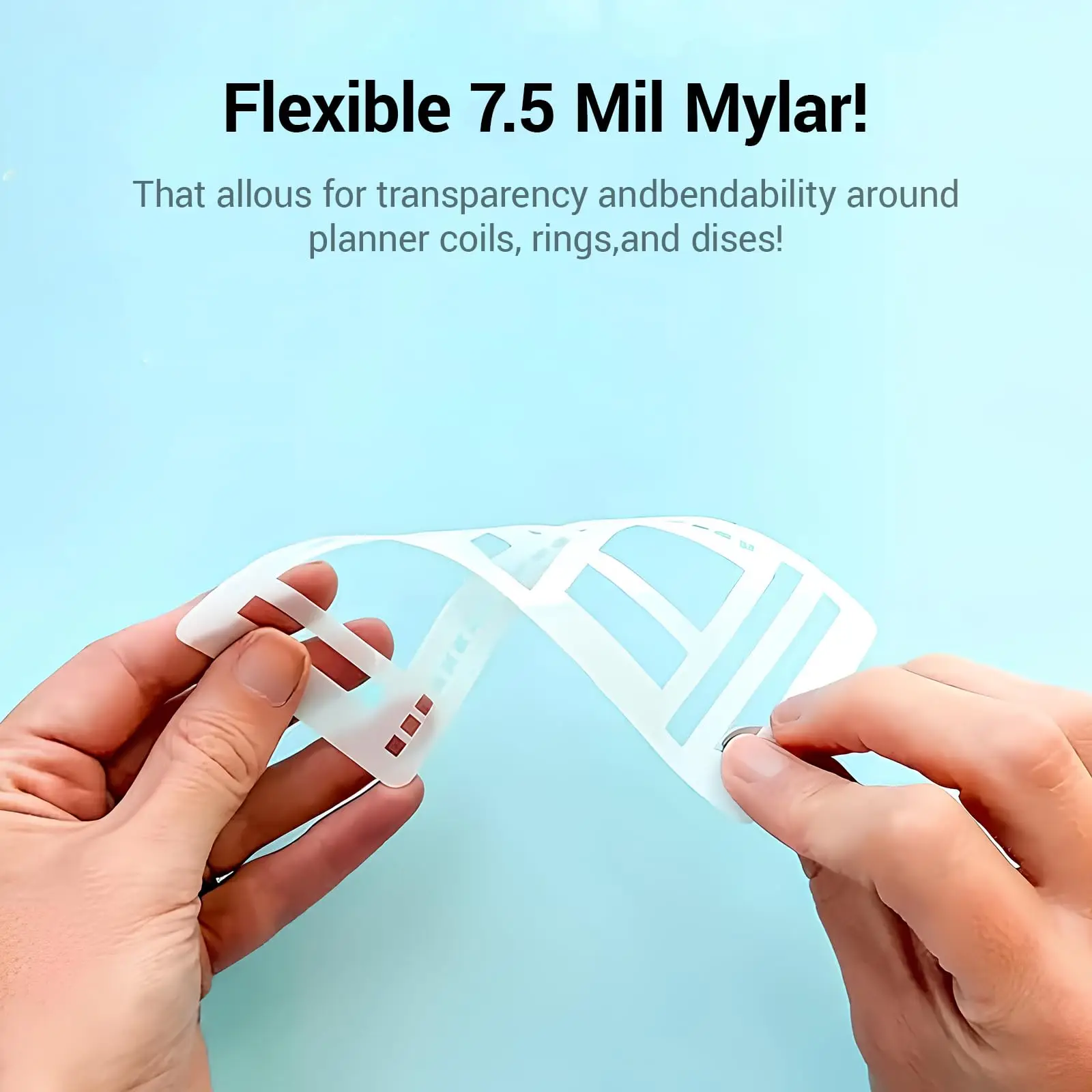 3 Pack Handmade Flexible Record Template – Multifunctional Mylar Stencils for Journal/Scrapbooking/Daily Planning & Drafting image 5