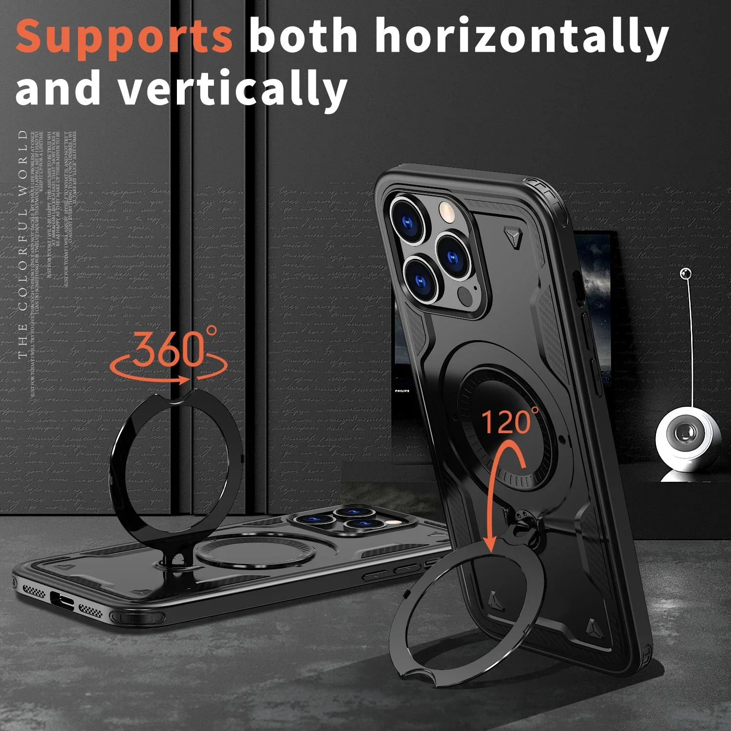 Schutzhülle für iPhone 17 Pro Max Air 16 Plus Pro iPhone 17 iPhone 16 Dual Layer Stand Schutzhülle auf der Rückseite