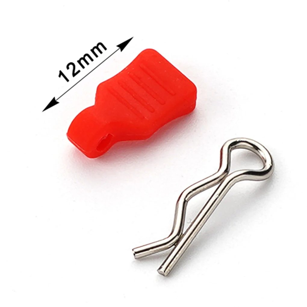 RCGOFOLLOW 10x Steel Thickened Body Clip For 1/24 Rc Body Clip Axial Scx24 RC Car Part RC Car Accessories Replacement Parts