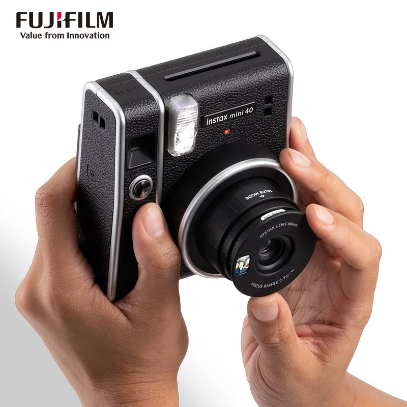 New Original Fujifilm Instax Mini 41 / Mini 40 Instant Camera Black And Fuji Photo Film Paper / Fuji Ffilm White border Film ﻿