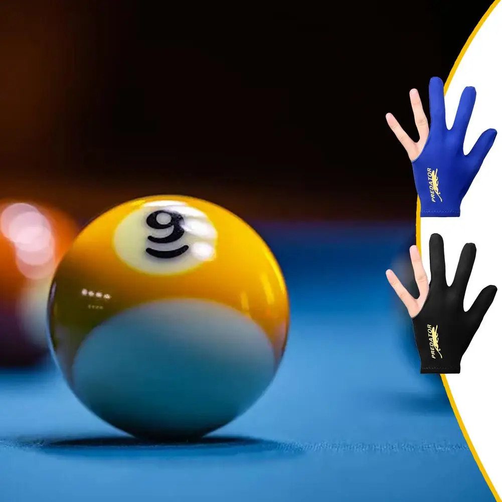 Hochwertiger Snooker-Billard-Queue-Handschuh, Pool, linke Hand, offen, drei Finger, Fitness-Zubehör für Männer und Frauen, einteiliger Handschuh – Detail 12