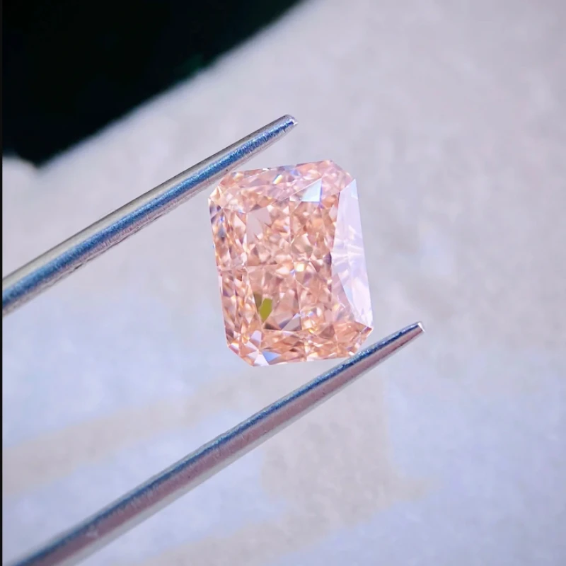 Pink Lab Grown Diamond HPHT CVD Fancy Color Diamonds Stones No IGI certificate