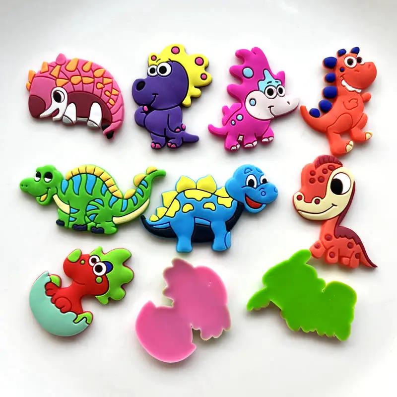 Simpatico cartone animato dinosauro posteriore piatto colla morbida fai da te scrapbook cellulare shell scarpe abbigliamento borsa decorazione