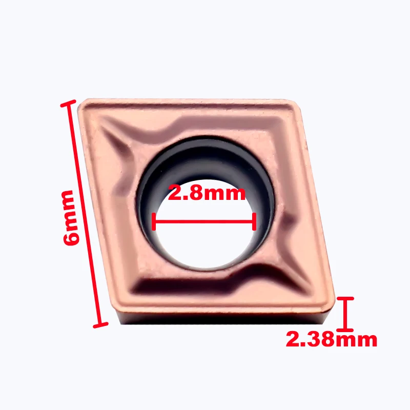 Herramienta de torneado interno, cortador de torno CNC para acero inoxidable, hoja de carburo 1125, HMP, piezas, CCMT09T304, CCMT060204, CCMT 09T308, 10 TM-1