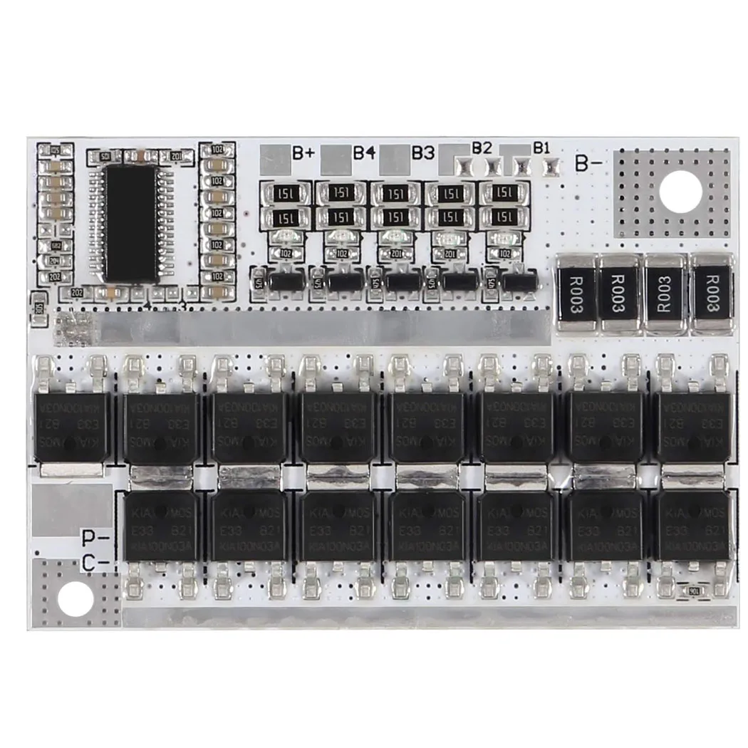 

Плата защиты литий-ионных (Li-ion) и литий-полимерных (Li-Polymer) аккумуляторов 5S 18V 21V 100A BMS с функцией балансировки заряда